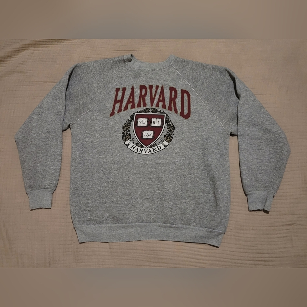 Discus Athletic Vintage Harvard Unisex Crewneck Sweatshirt Size XL